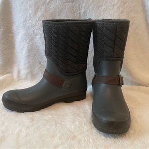 Sperry Quilted Rubber Boot - size 7